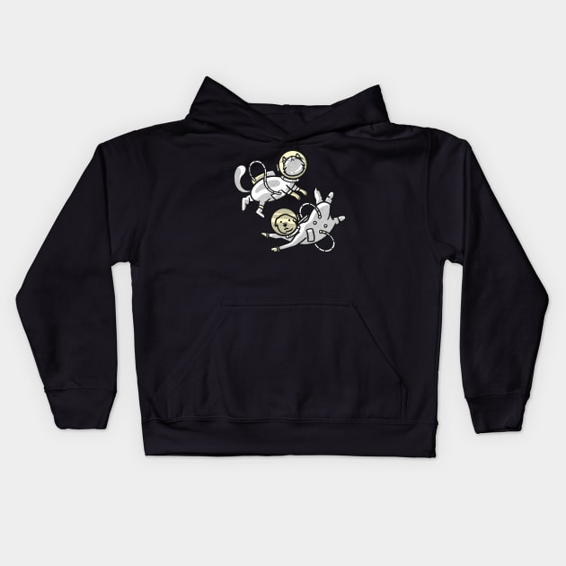It's A Cat And A Dog Kids Hoodie by Red Rov